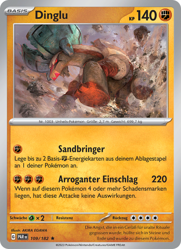 Dinglu 109 — Paradoxrift (German Pokémon TCG card)