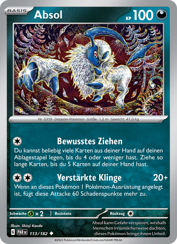 Absol 113 — Paradoxrift (German Pokémon TCG card)