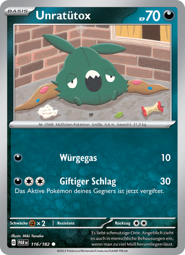 Unratütox 116 — Paradoxrift (German Pokémon TCG card)