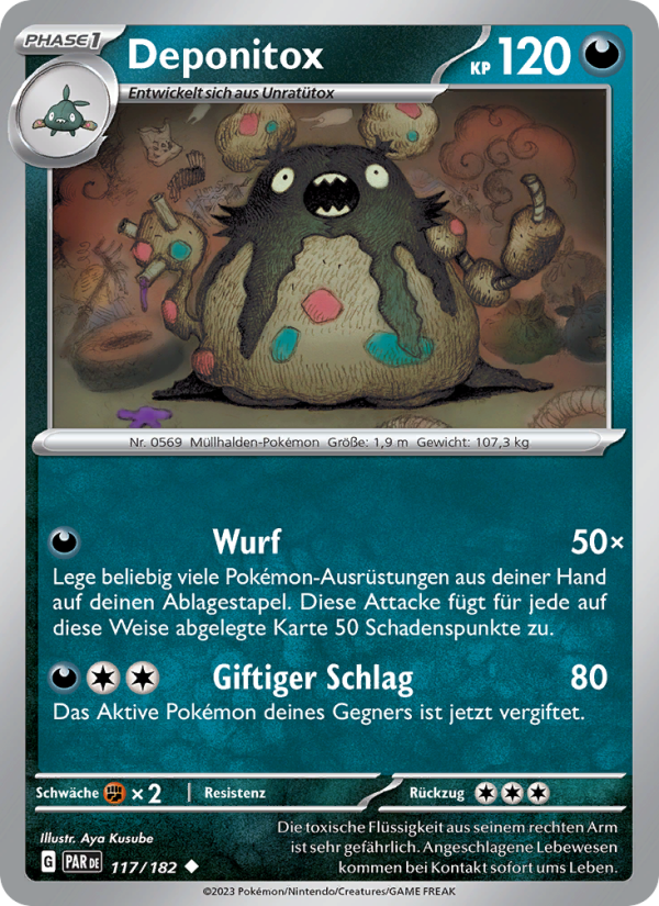 Deponitox 117 — Paradoxrift (German Pokémon TCG card)