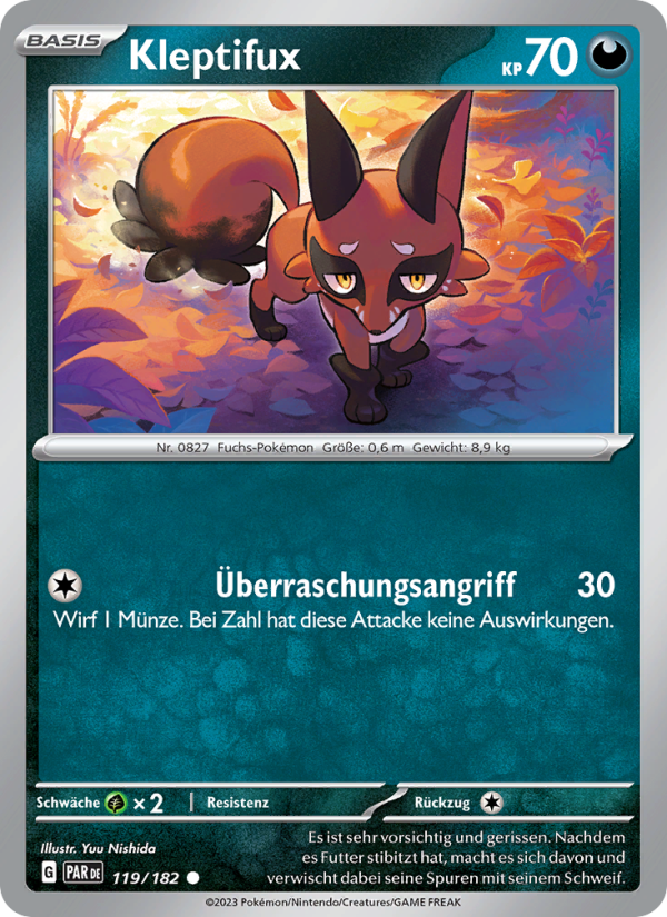 Kleptifux 119 — Paradoxrift (German Pokémon TCG card)