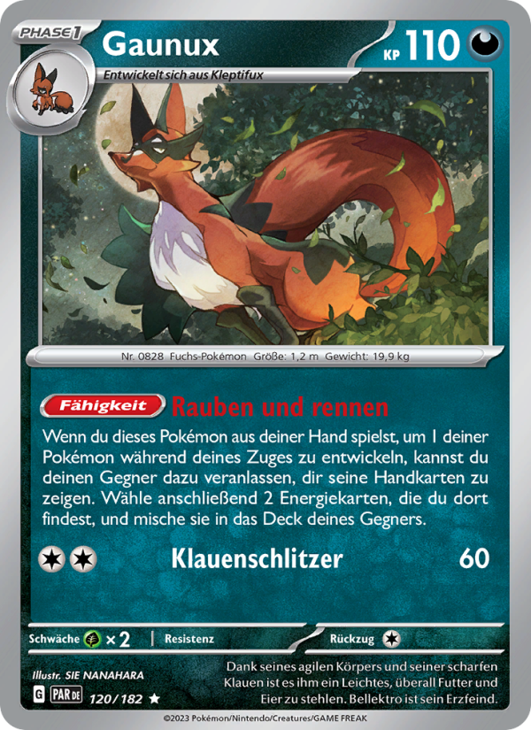 Gaunux 120 — Paradoxrift (German Pokémon TCG card)