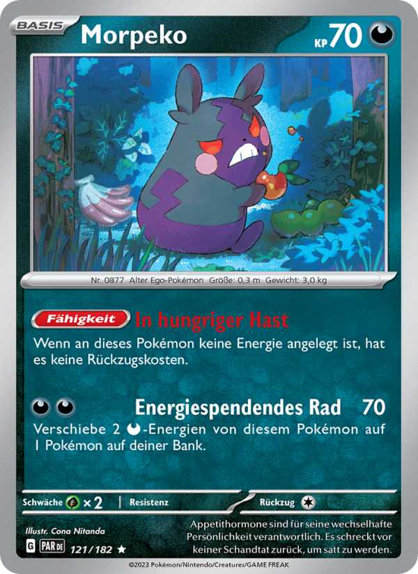 Morpeko 121 — Paradoxrift (German Pokémon TCG card)