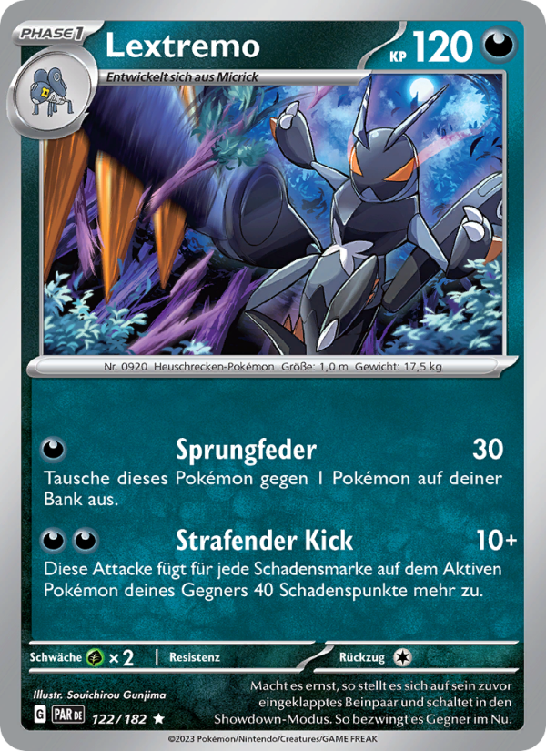 Lextremo 122 — Paradoxrift (German Pokémon TCG card)