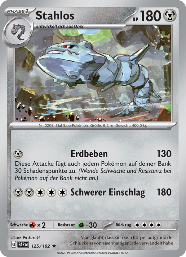 Stahlos 125 — Paradoxrift (German Pokémon TCG card)