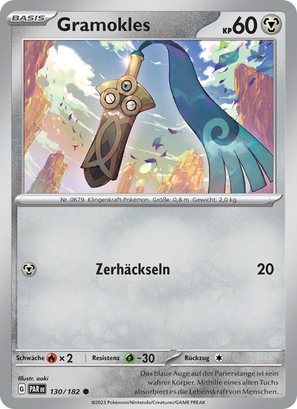 Gramokles 130 — Paradoxrift (German Pokémon TCG card)