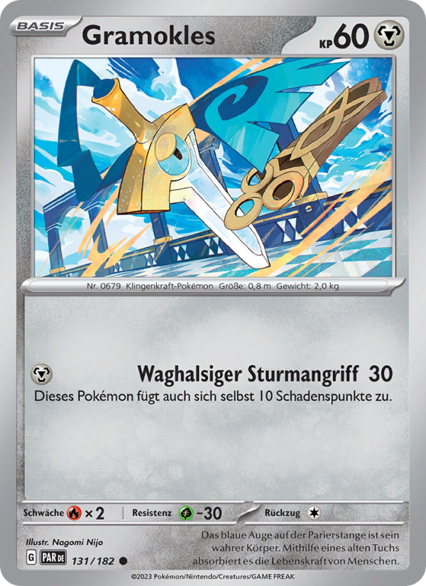 Gramokles 131 — Paradoxrift (German Pokémon TCG card)