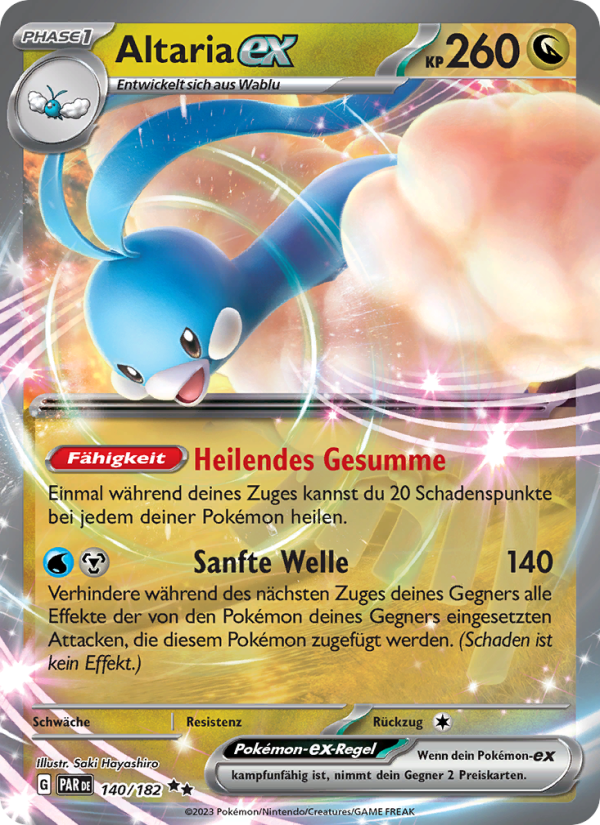 Altaria-ex 140 — Paradoxrift (German Pokémon TCG card)