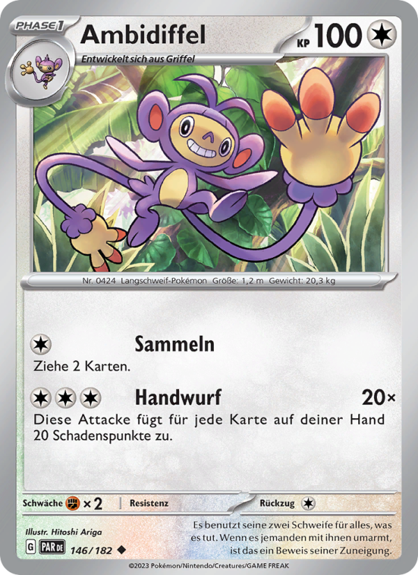 Ambidiffel 146 — Paradoxrift (German Pokémon TCG card)