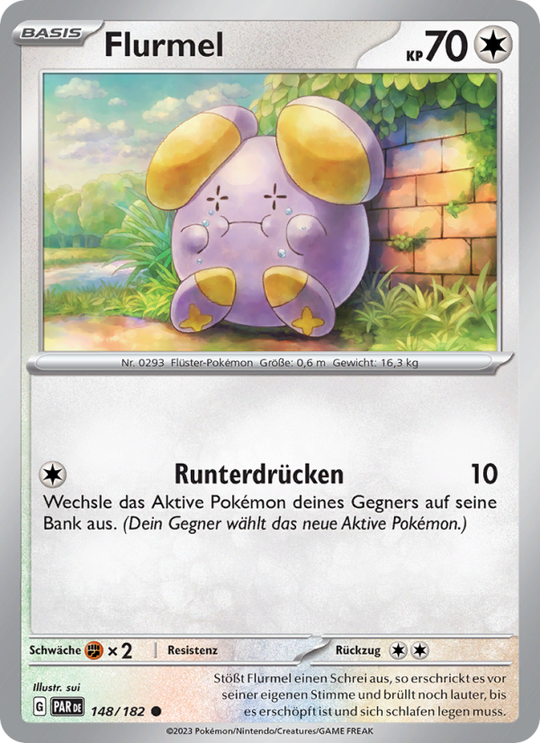 Flurmel 148 — Paradoxrift (German Pokémon TCG card)