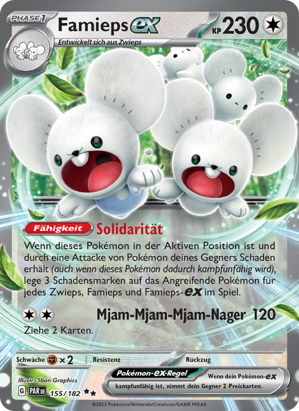 Famieps-ex 155 — Paradoxrift (German Pokémon TCG card)