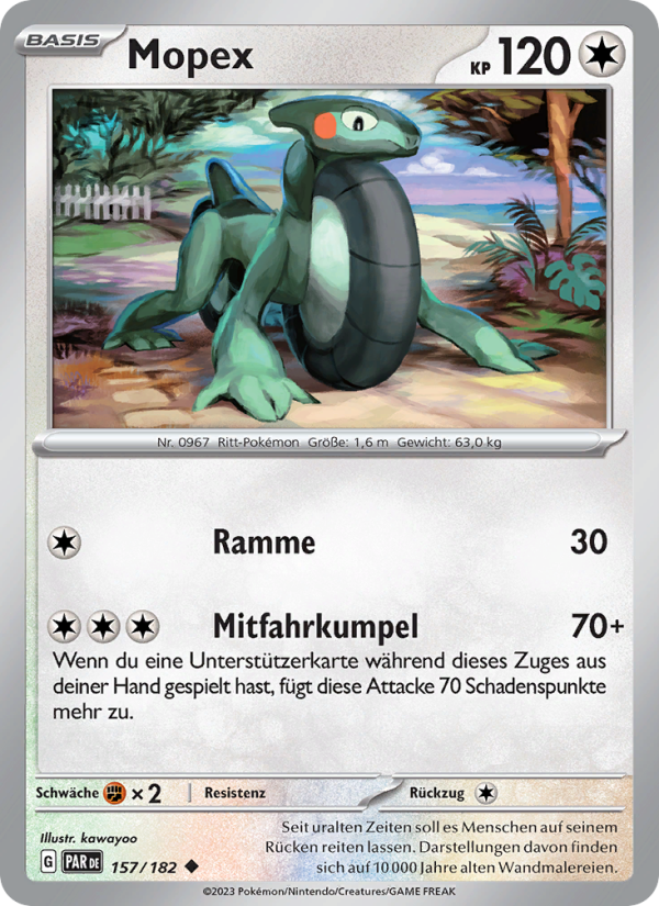 Mopex 157 — Paradoxrift (German Pokémon TCG card)