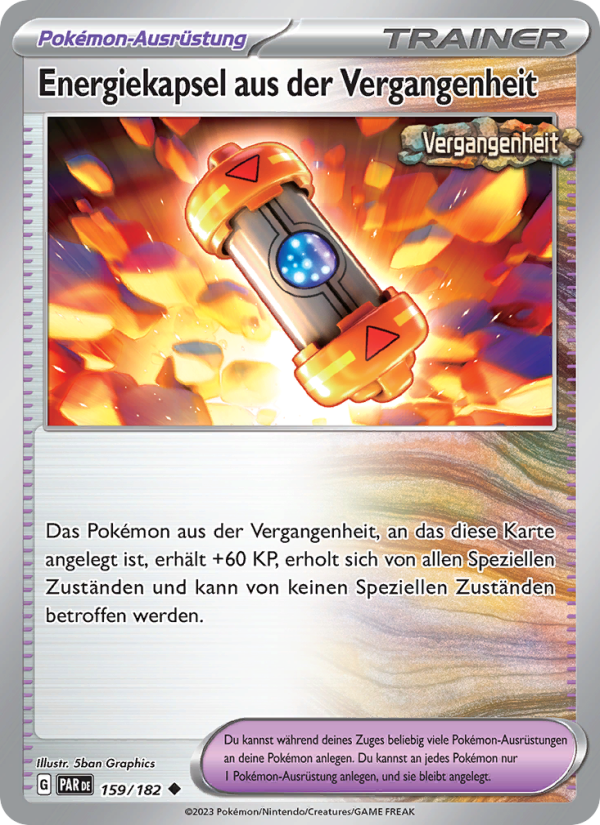 Energiekapsel aus der Vergangenheit 159 — Paradoxrift (German Pokémon TCG card)