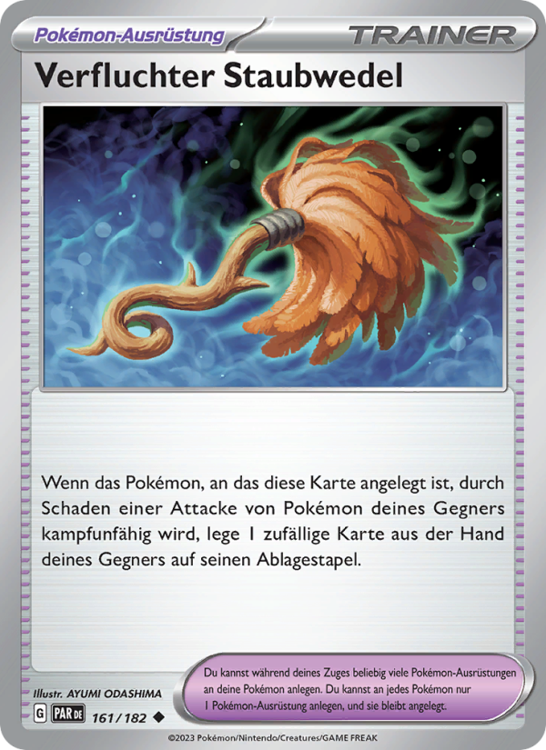Verfluchter Staubwedel 161 — Paradoxrift (German Pokémon TCG card)