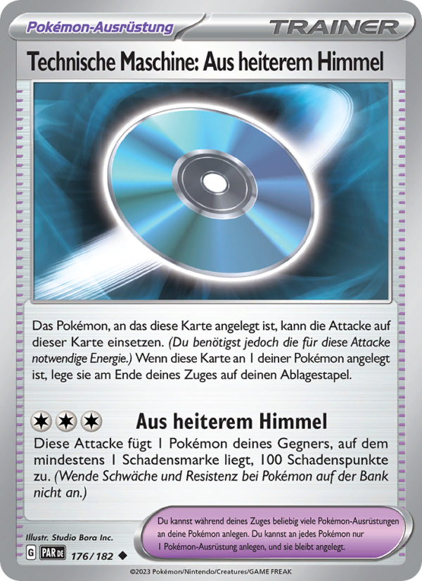 Technische Maschine: Aus heiterem Himmel 176 — Paradoxrift (German Pokémon TCG card)
