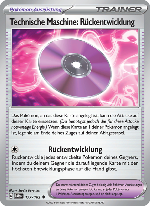 Technische Maschine: Rückentwicklung 177 — Paradoxrift (German Pokémon TCG card)
