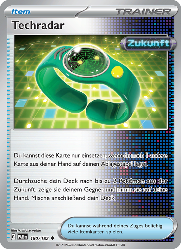 Techradar 180 — Paradoxrift (German Pokémon TCG card)