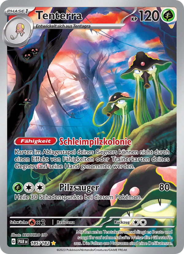 Tenterra 185 — Paradoxrift (German Pokémon TCG card)