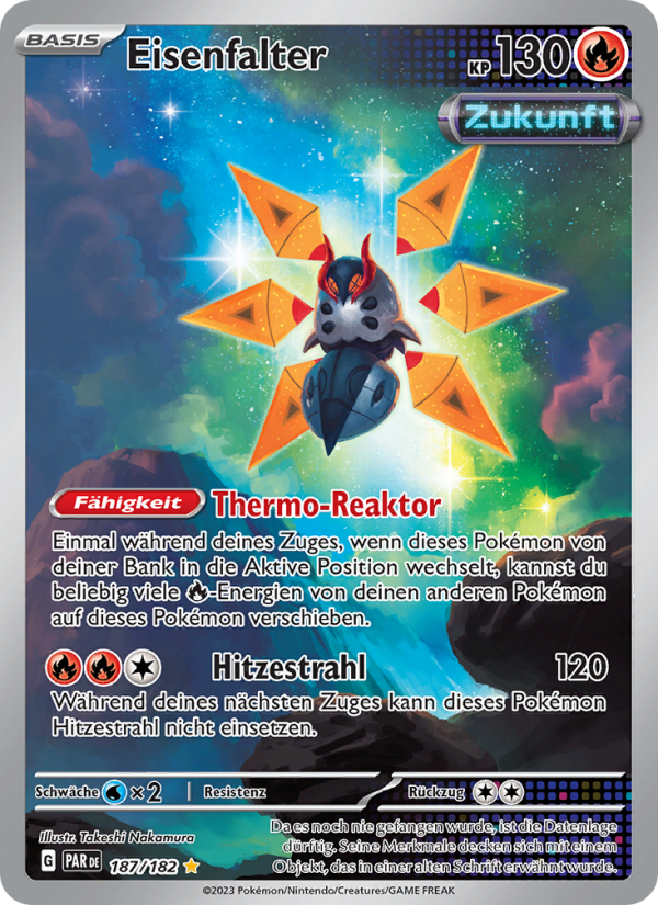 Eisenfalter 187 — Paradoxrift (German Pokémon TCG card)