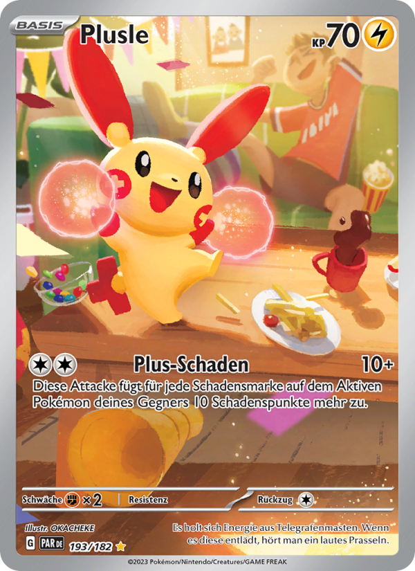 Plusle 193 — Paradoxrift (German Pokémon TCG card)
