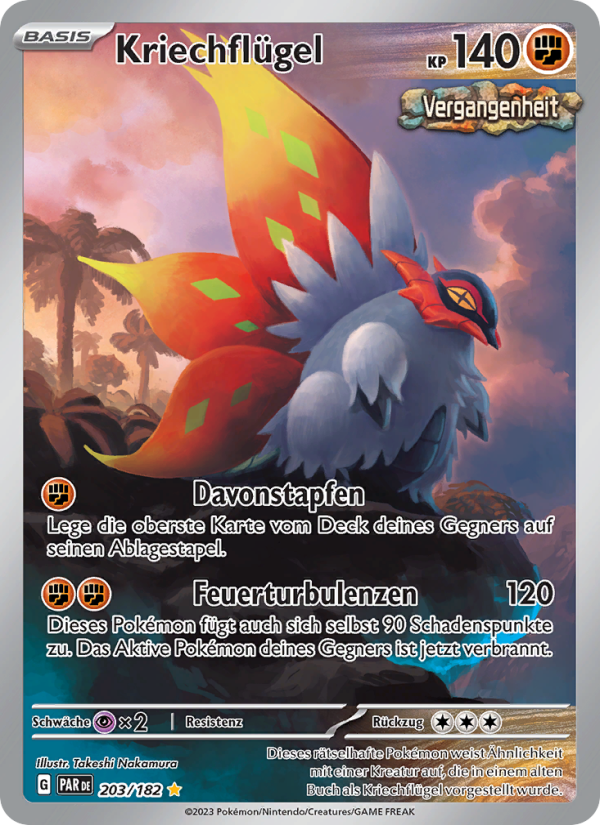 Kriechflügel 203 — Paradoxrift (German Pokémon TCG card)