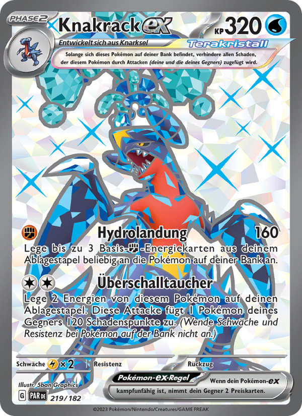 Knakrack-ex 219 — Paradoxrift (German Pokémon TCG card)