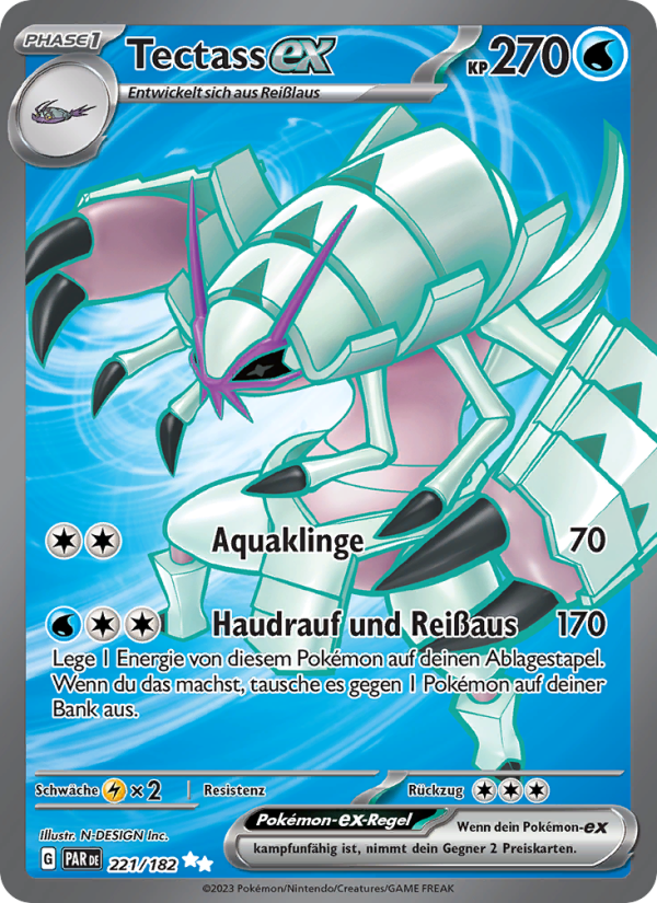 Tectass-ex 221 — Paradoxrift (German Pokémon TCG card)