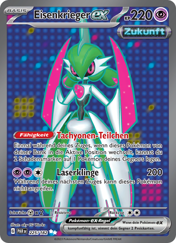 Eisenkrieger-ex 225 — Paradoxrift (German Pokémon TCG card)