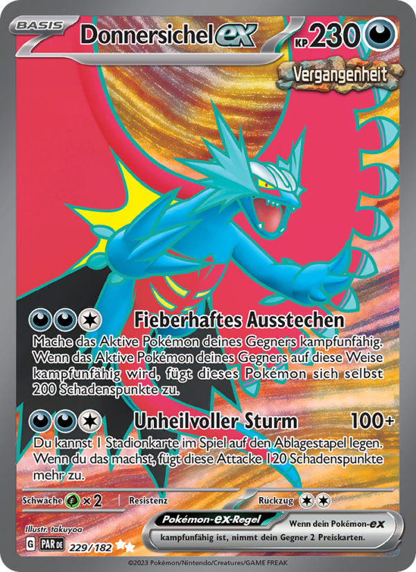Donnersichel-ex 229 — Paradoxrift (German Pokémon TCG card)