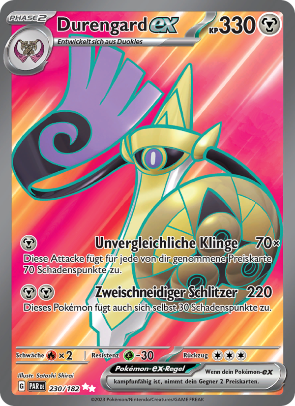 Durengard-ex 230 — Paradoxrift (German Pokémon TCG card)