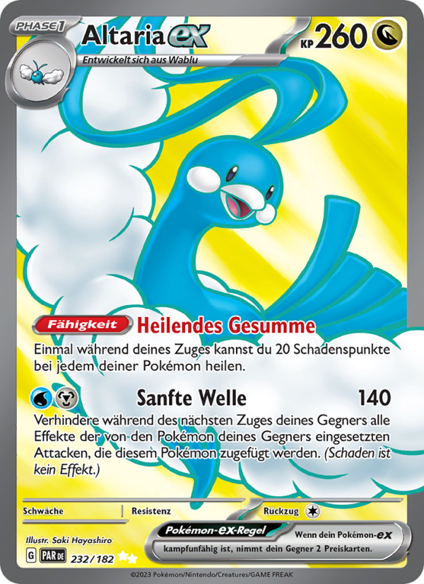 Altaria-ex 232 — Paradoxrift (German Pokémon TCG card)