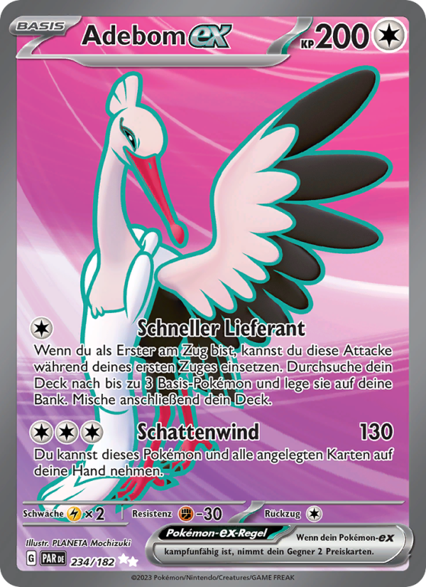 Adebom-ex 234 — Paradoxrift (German Pokémon TCG card)