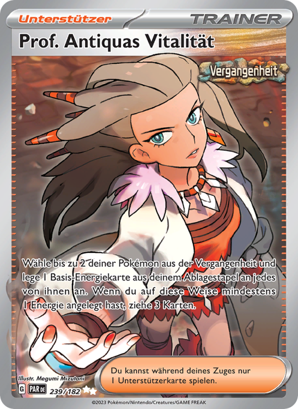 Prof. Antiquas Vitalität 239 — Paradoxrift (German Pokémon TCG card)