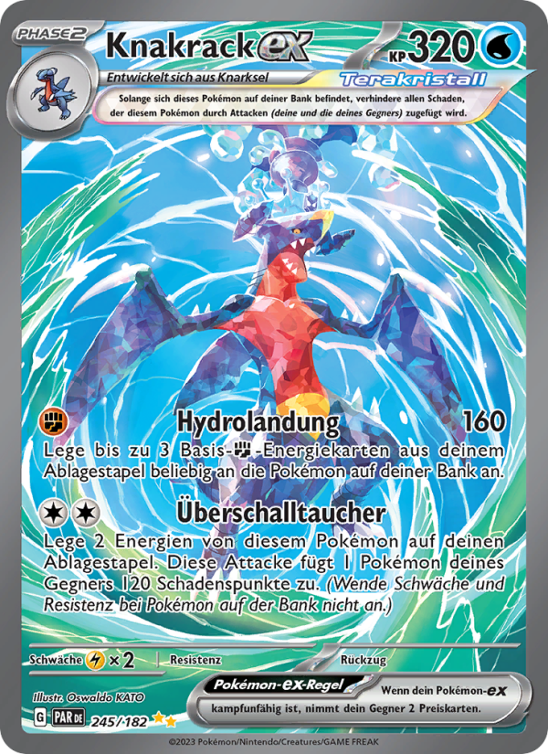 Knakrack-ex 245 — Paradoxrift (German Pokémon TCG card)