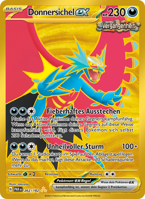 Donnersichel-ex 262 — Paradoxrift (German Pokémon TCG card)