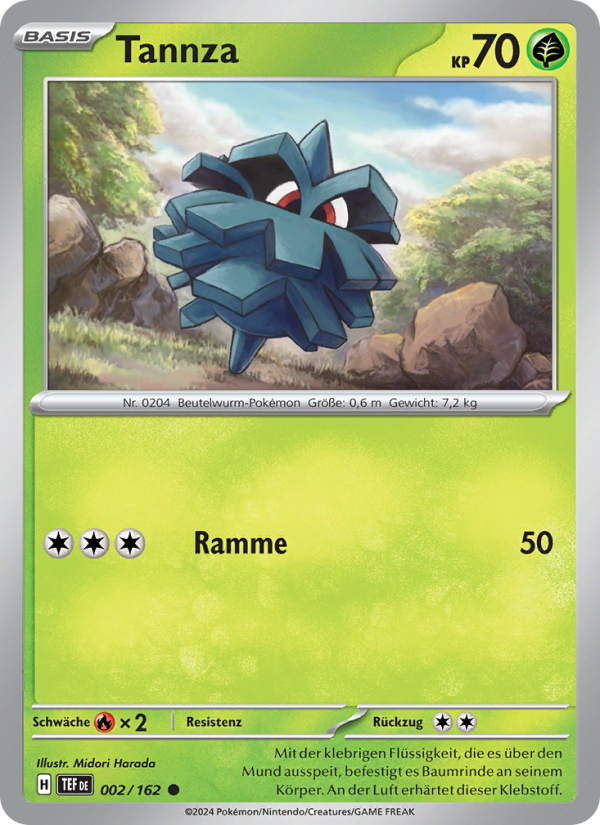 Tannza 002 — Gewalten der Zeit (German Pokémon TCG card)
