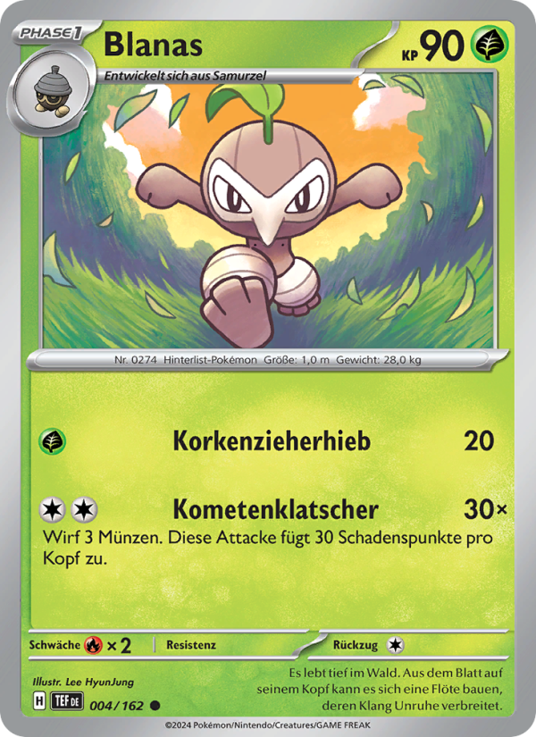 Blanas 004 — Gewalten der Zeit (German Pokémon TCG card)