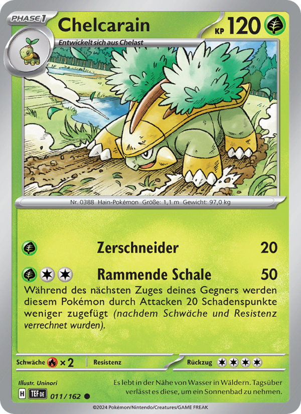 Chelcarain 011 — Gewalten der Zeit (German Pokémon TCG card)