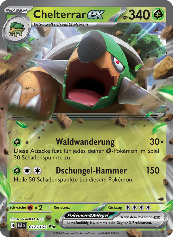 Chelterrar-ex 012 — Gewalten der Zeit (German Pokémon TCG card)
