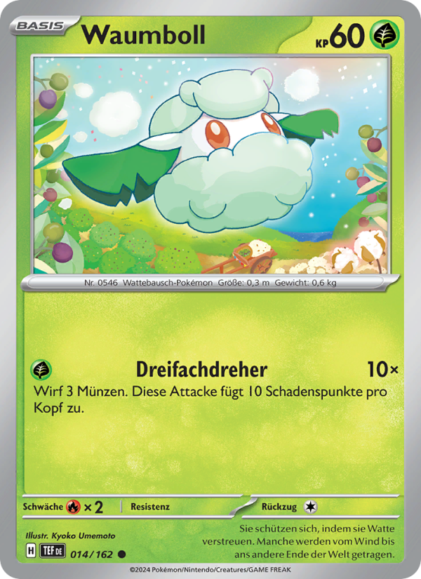 Waumboll 014 — Gewalten der Zeit (German Pokémon TCG card)