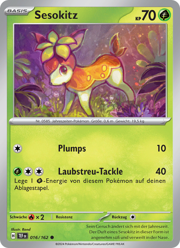 Sesokitz 016 — Gewalten der Zeit (German Pokémon TCG card)