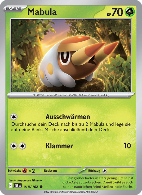 Mabula 018 — Gewalten der Zeit (German Pokémon TCG card)