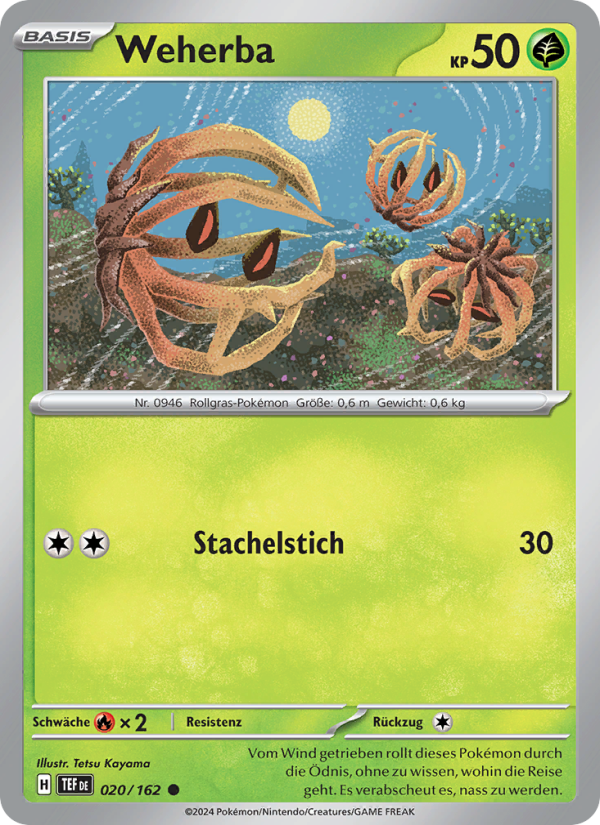 Weherba 020 — Gewalten der Zeit (German Pokémon TCG card)