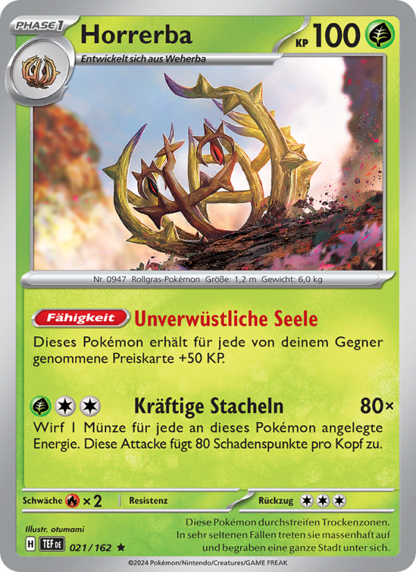 Horrerba 021 — Gewalten der Zeit (German Pokémon TCG card)
