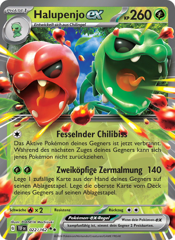 Halupenjo-ex 022 — Gewalten der Zeit (German Pokémon TCG card)