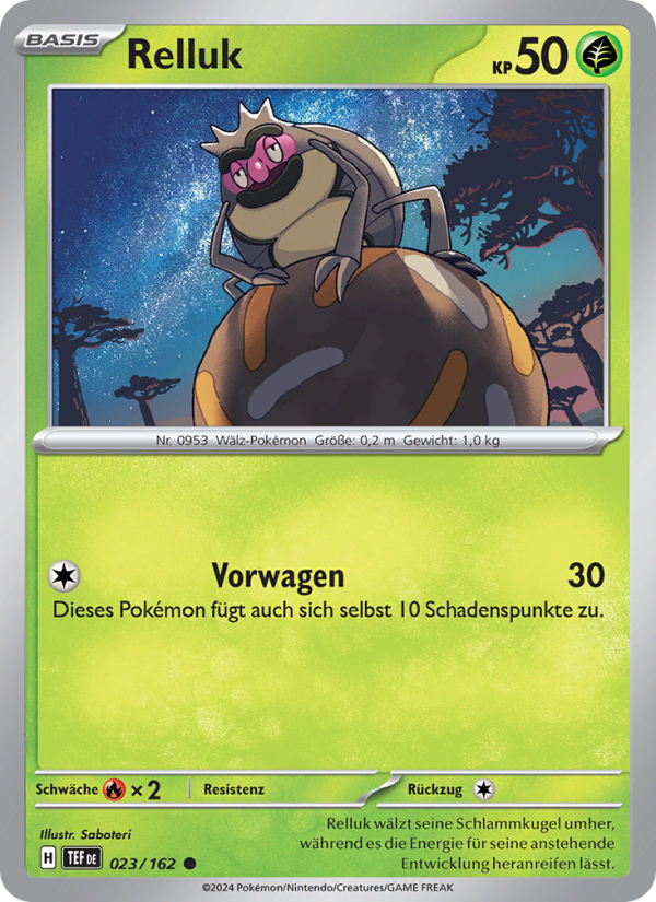 Relluk 023 — Gewalten der Zeit (German Pokémon TCG card)