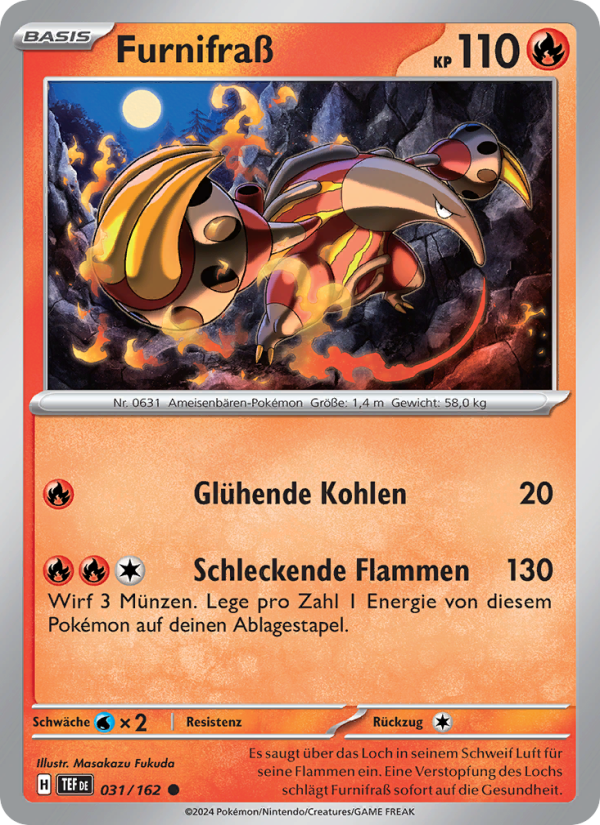 Furnifraß 031 — Gewalten der Zeit (German Pokémon TCG card)