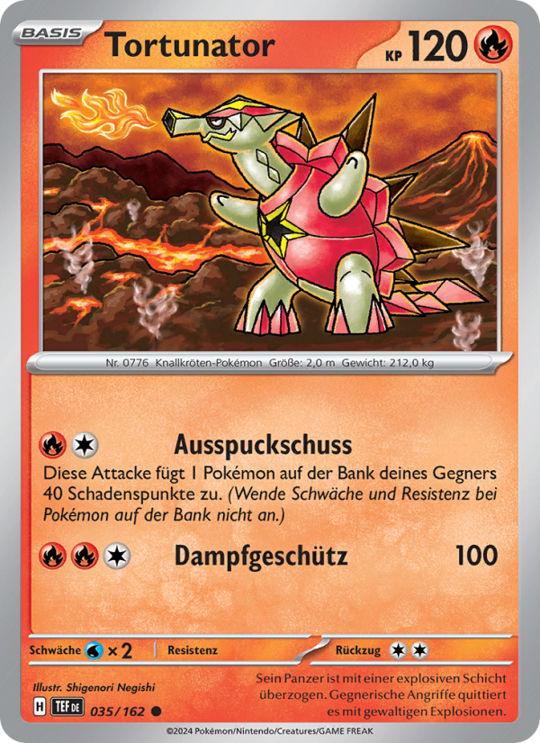 Tortunator 035 — Gewalten der Zeit (German Pokémon TCG card)