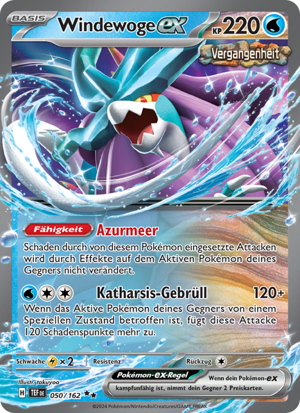 Windewoge-ex 050 — Gewalten der Zeit (German Pokémon TCG card)