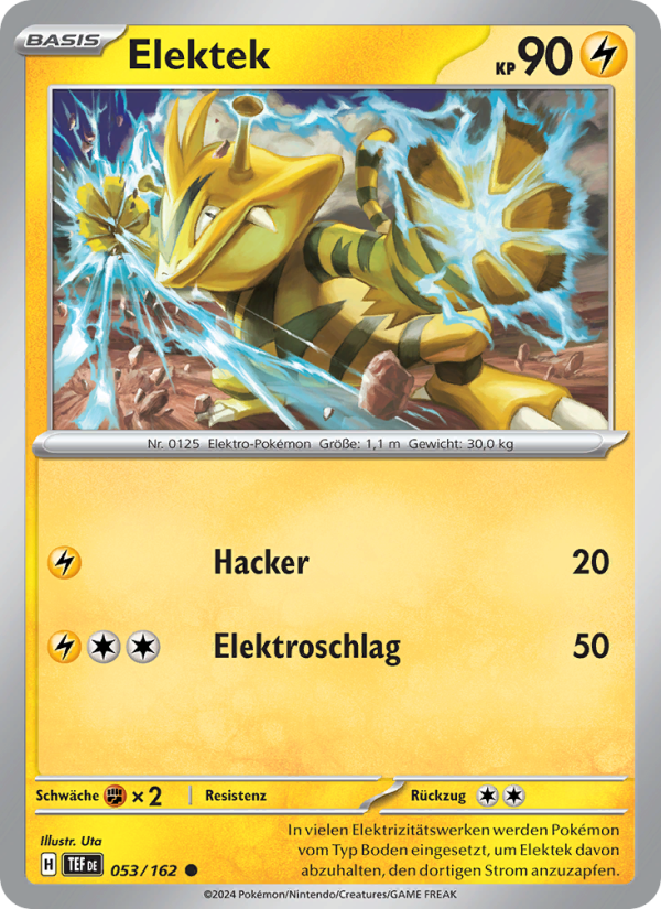Elektek 053 — Gewalten der Zeit (German Pokémon TCG card)